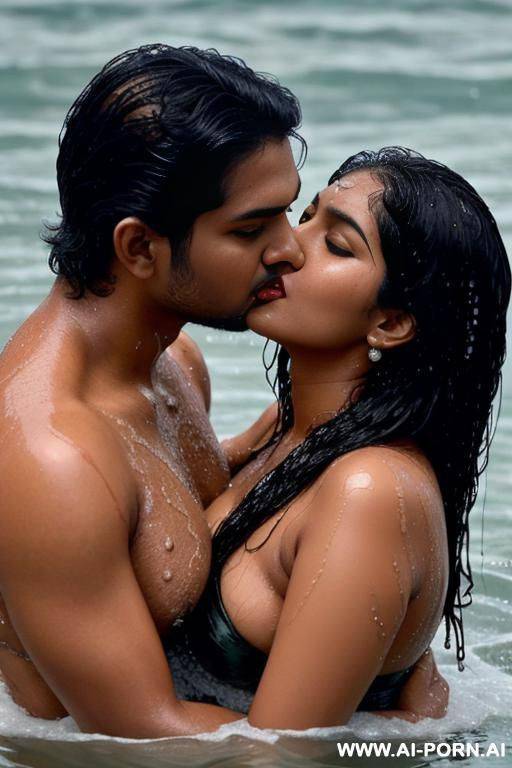bhumi pednekar kissing nastiya roy , naked, wet hair, droplets of water on body - #main