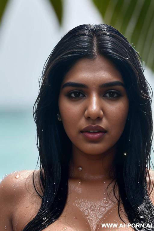 bhumi pednekar , naked, ultra close up, wet hair, droplets of water on body - #main