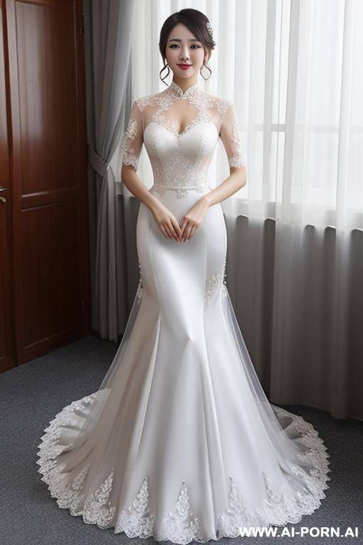 vietnamese, wedding dress sheer - #main