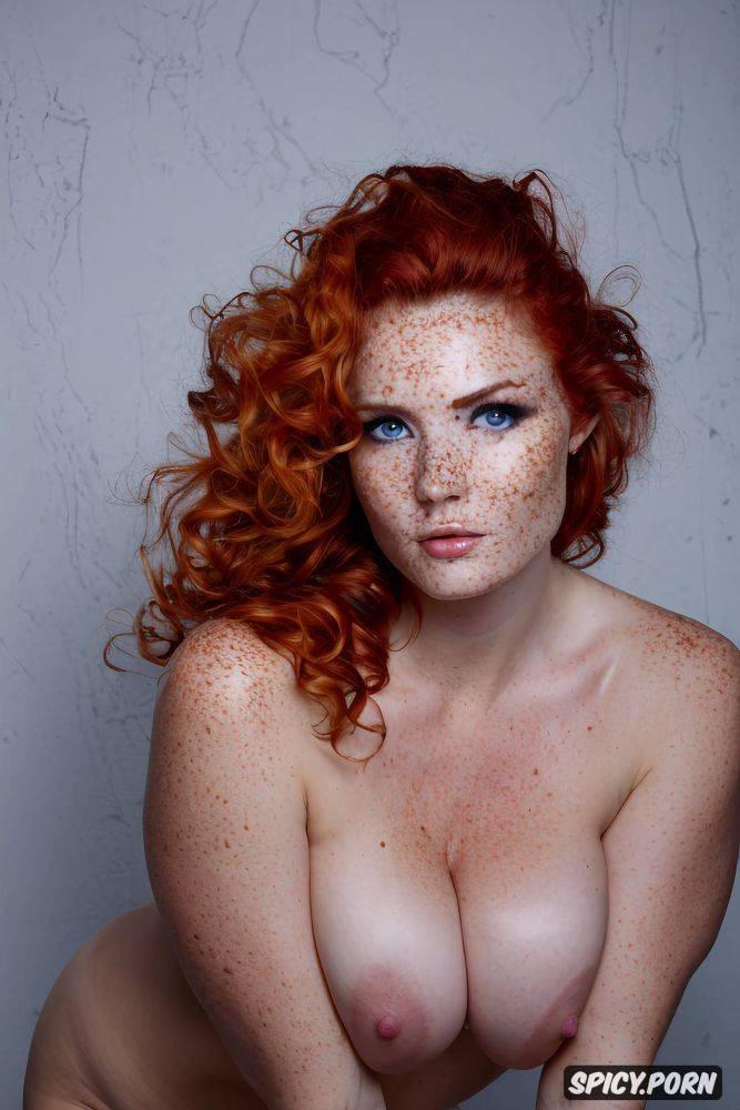 twenty five of age, masterpiece, large areolas, curly red hair - #main