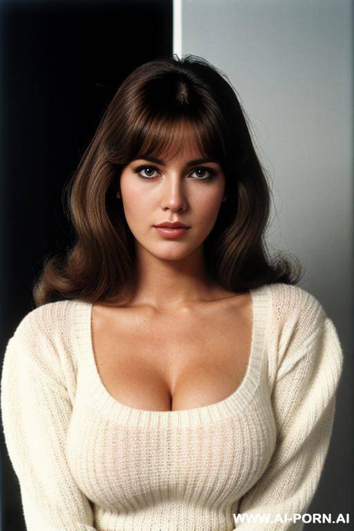 1970s, 1975. cutie babe face. 70s style. h 160 cm. - #main