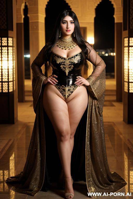 pretty face chubby naked big ass wide hips full body view oiled at night - #main