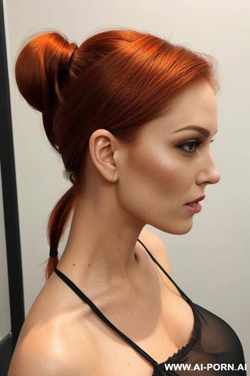 ginger short ponytail - #main