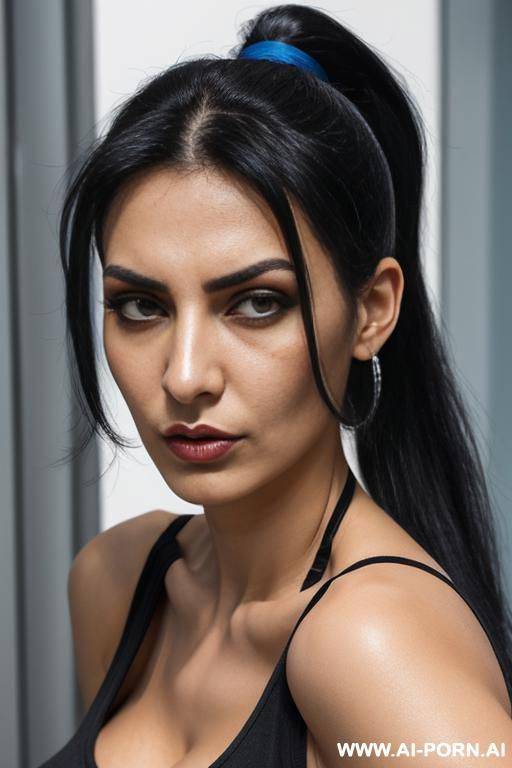 tank top cleavage ponytail - #main