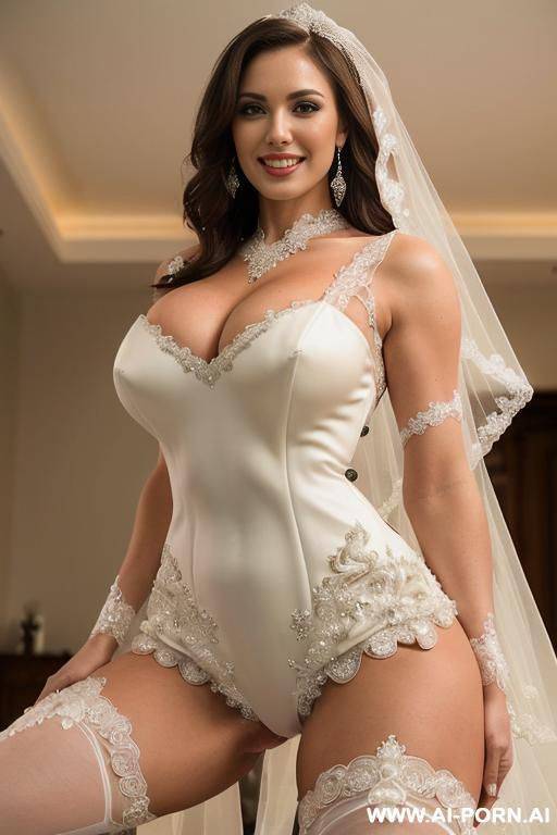 tight clothes, (tight short-sleeved t-shirt), (short tight shorts), smiling, suburban street, slender thick body, beautiful, huge tits, gigantic breasts, muscular body, (((gigantic round breasts))) (((fit - #main