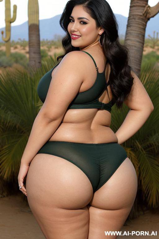 hot mexican woman, chola, heavy makeup, pear shaped, very fat, shorts, massive hips, giant round ass - #main