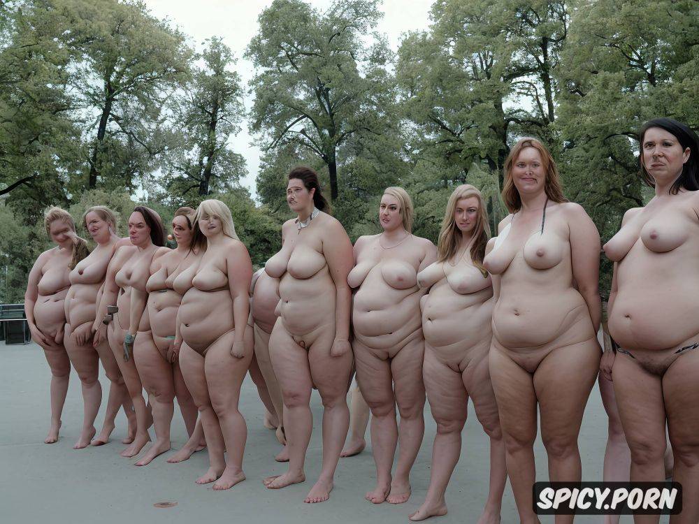vivid natural colors embossed bodies up on the stage amateur harlots completely naked wives of different sizes tall or short - #main