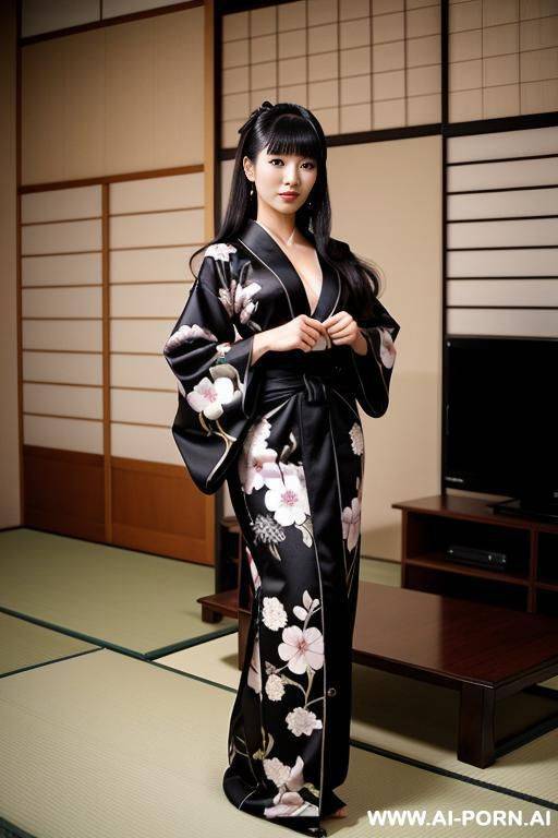 10s style. 10s. 13. japanese woman. in kimono. cutie. vintage. european living room. - #main