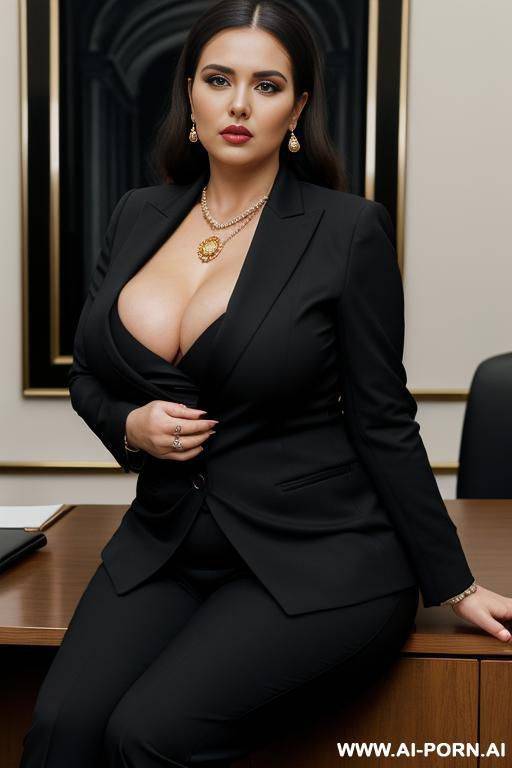 wide hips very big saggy tits granny in short robe - #main