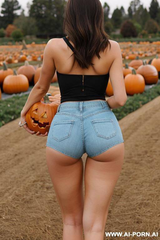 (suburban mom) (tight shorts) (pumpkin patch) - #main