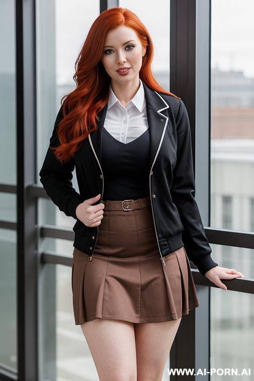 redhead woman with busty tits and round ass - #main