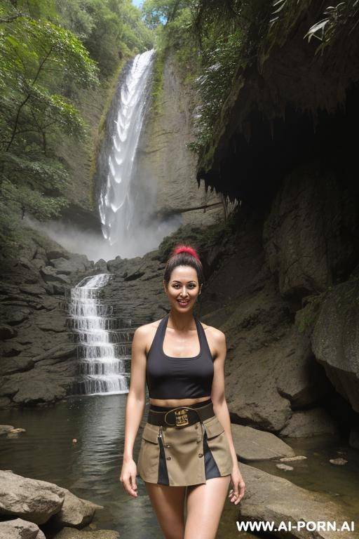 (hiking) (waterfall) (happy) - #main