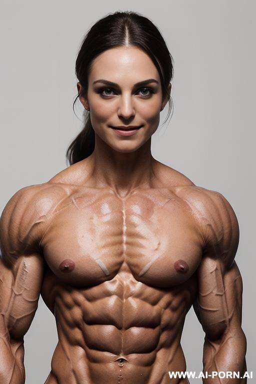 ((white background)), (naked), (nude), ((very slender most muscular british fbb woman actress k. knightley only)), ((((nude sinewy slender beautiful pretty british fbb muscle woman actress k. knightley - #main