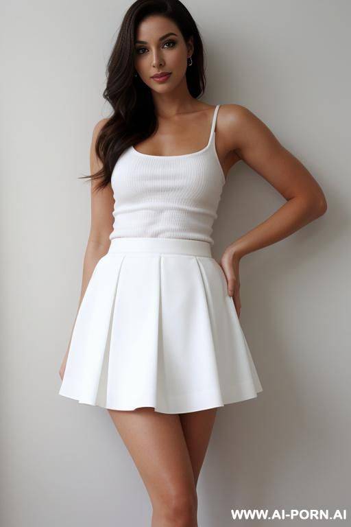 white skirt - #main