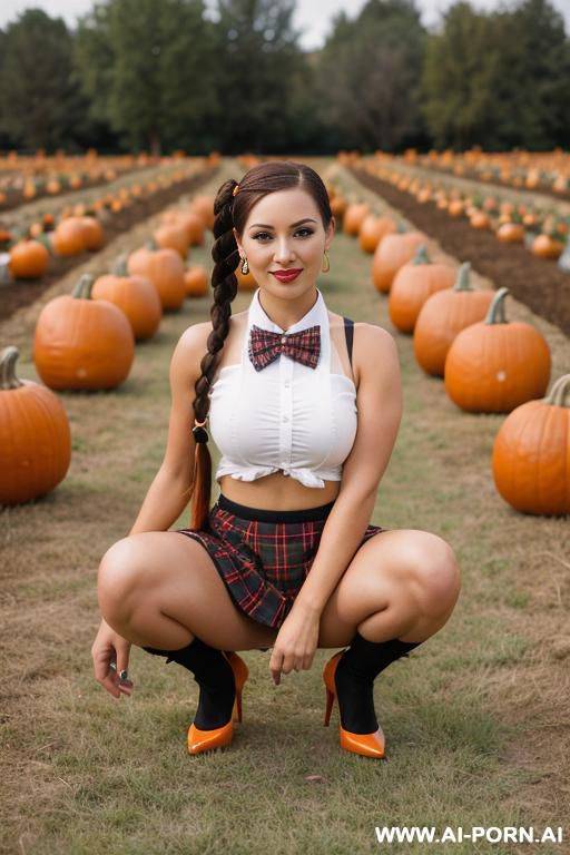 pumpkin patch, plaid, bow tie - #main