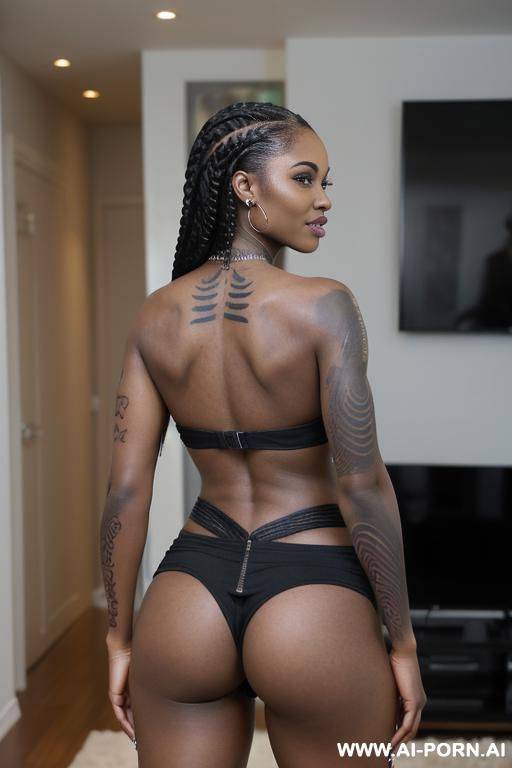 black woman (gothic) (full body shot) (tatto) - #main