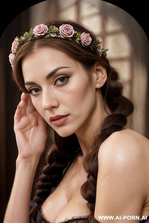 2 men and 1 woman fuck, perverse, beautiful, fucking, extremely hairy pussy, flower head wreath, group orgy, fucking, big nose, seductive, sexy pose, t-shirt, kissing, fucking, threesome, orgy, - #main