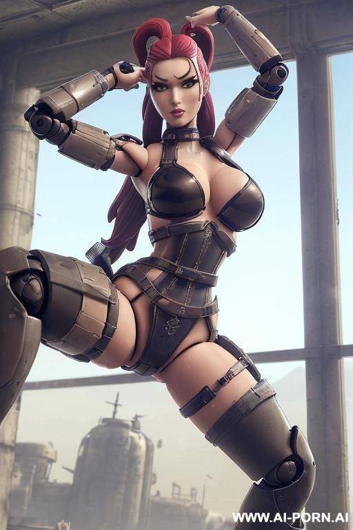 (((beautiful glass-robot-babe in post apocalyptic wasteland))), (((“kotobukiya” gi-joe toy cartoonish doll style))), (((anime-cartoonish-face style))), (((large-doll-eyes_cartoonish-eye-contact))), ((glitter-long-eyelashes)), - #main