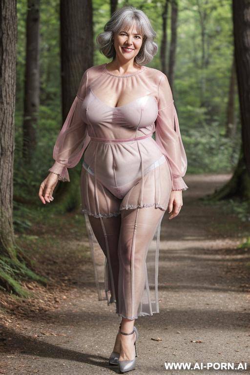 sexy old gilf bbw. pleated leather skirt showing panties. - #main