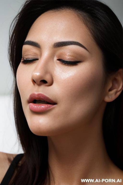 cum on face, excessive amount of cum, mouth closed, eyes shut - #main