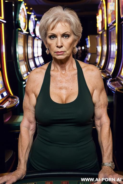 older white grandma getting fucked on slot machine - #main