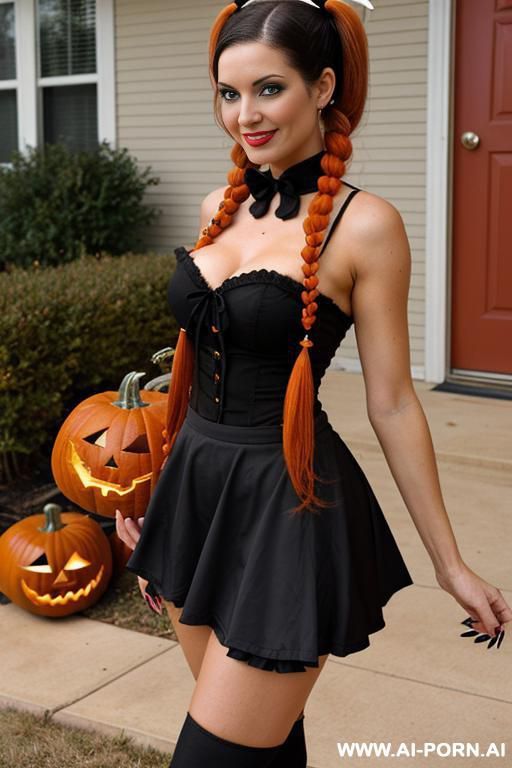 (suburban mom) (witch) (pumpkins) - #main