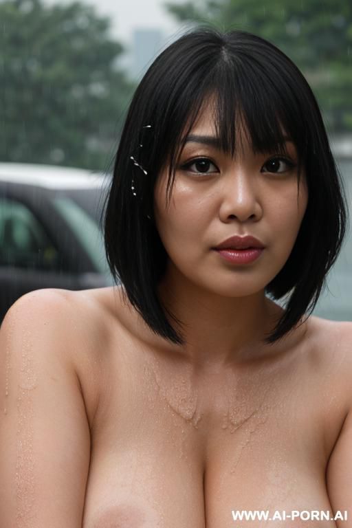 pretty, 30, wet, hugged, rain, angry, pov, open leg, cry, grab boobs, hate eyes, standing, short hair, open arm, short messy hair - #main