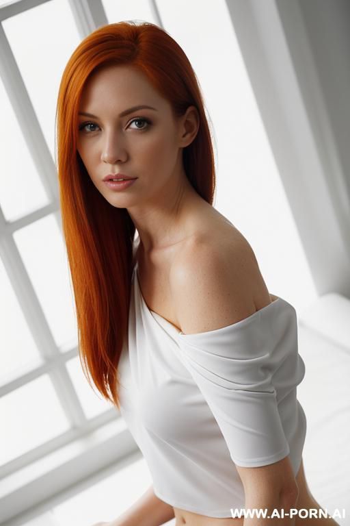 one shoulder top ((with one boob out of top)) - #main
