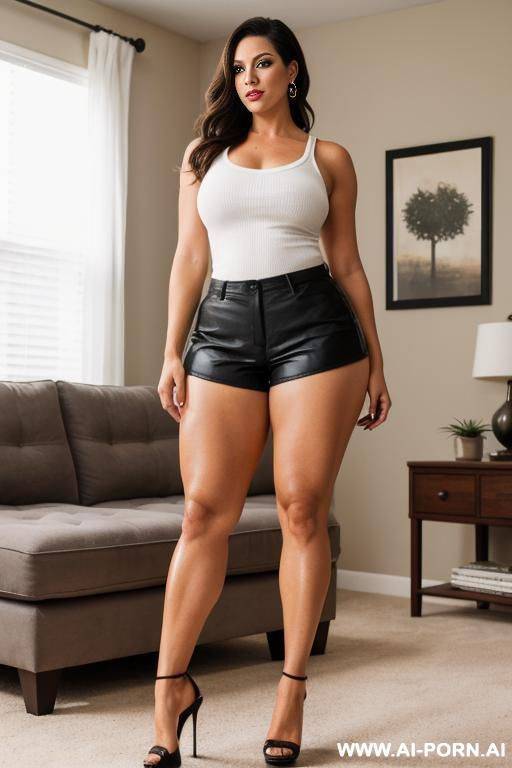 (suburban mom) (tight shorts) (thick thighs) - #main