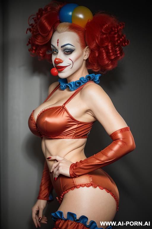 sexy clown, big ass, clown make up, clown costume - #main