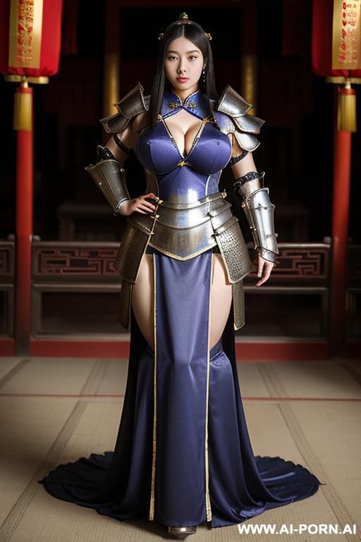 ((empress of china)), ((chinese medieval knight)), ((armor)) - #main