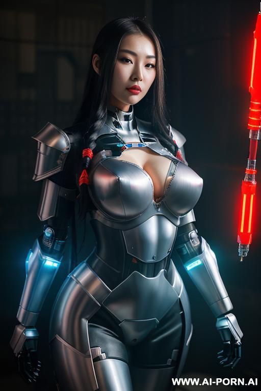 ((full lips)), ((cyber armor)), ((led)), ((cyber dildo)) - #main
