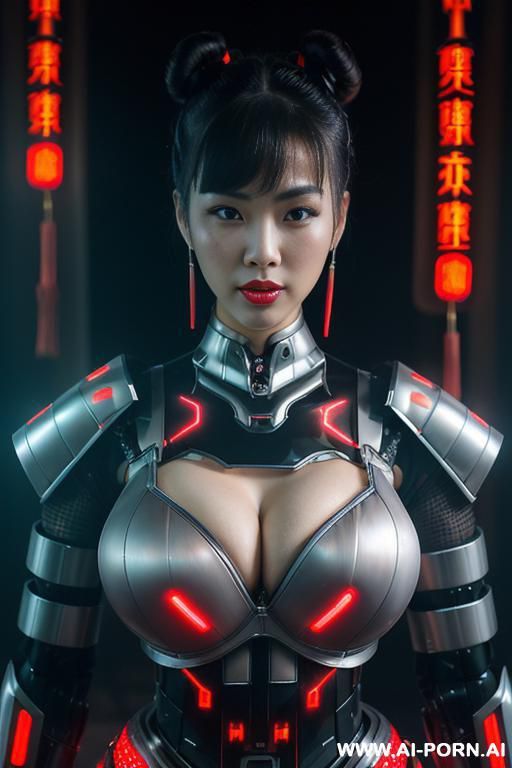 ((full lips)), ((cyber armor)), ((led)), ((cyber dildo)), ((cyber chinese city)) - #main