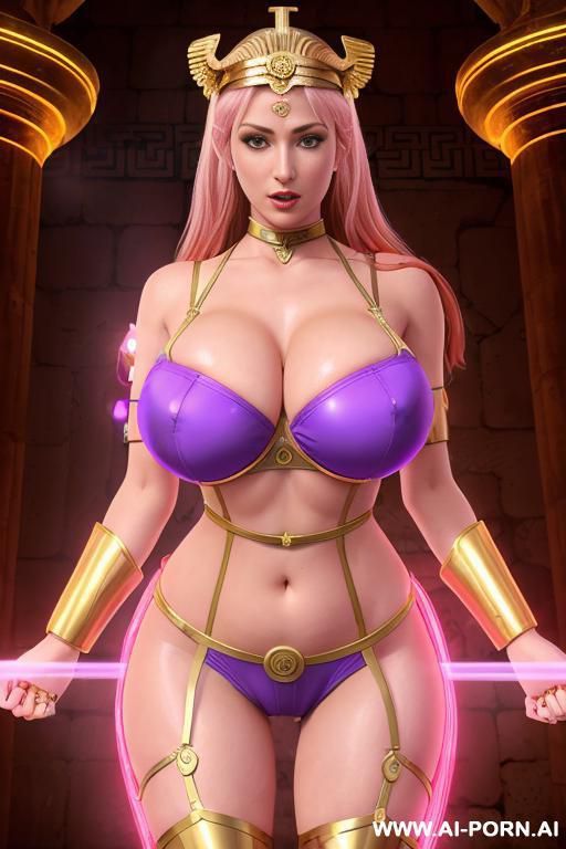 high quality hd temple goddess pink red yellow orange blue green skin , power energy reactor arc pussy cyber, - #main