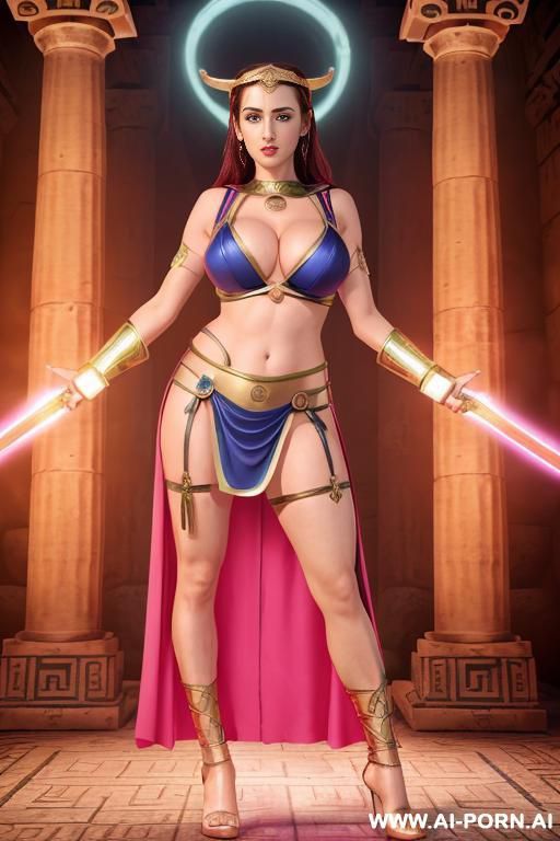 high quality hd temple goddess pink red yellow orange blue green skin , power energy reactor arc pussy arc cyber, - #main