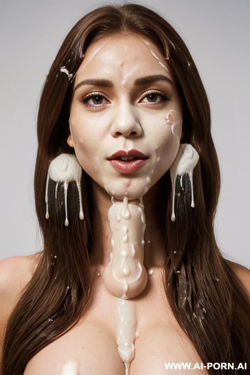 (((((((giant cum on the face))))))), ((((brown skin)))) - #main