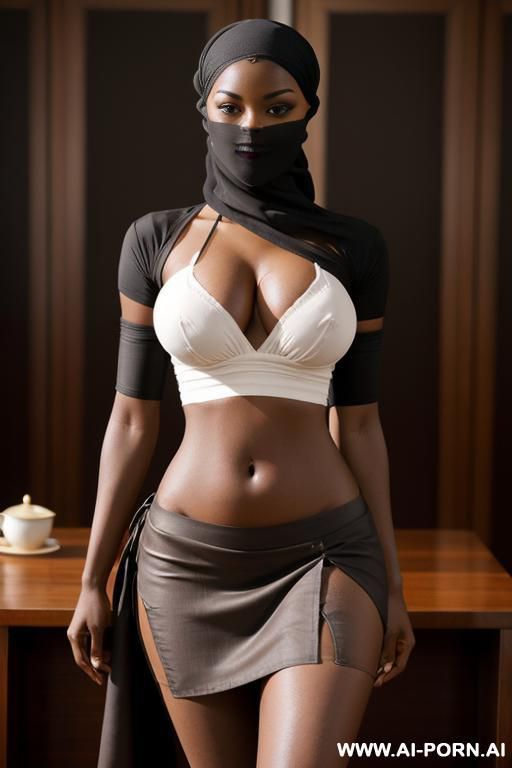 sexy ultra realistic, long tea drop,, perky, perfect skin, niqab - #main