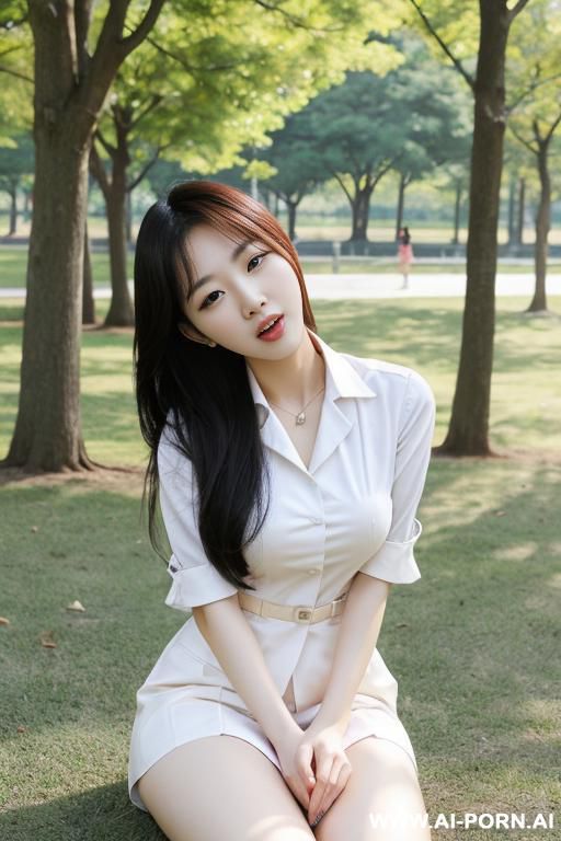 school korean woman having sex in park - #main