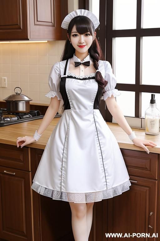 cosplay maid with xl size dress - #main