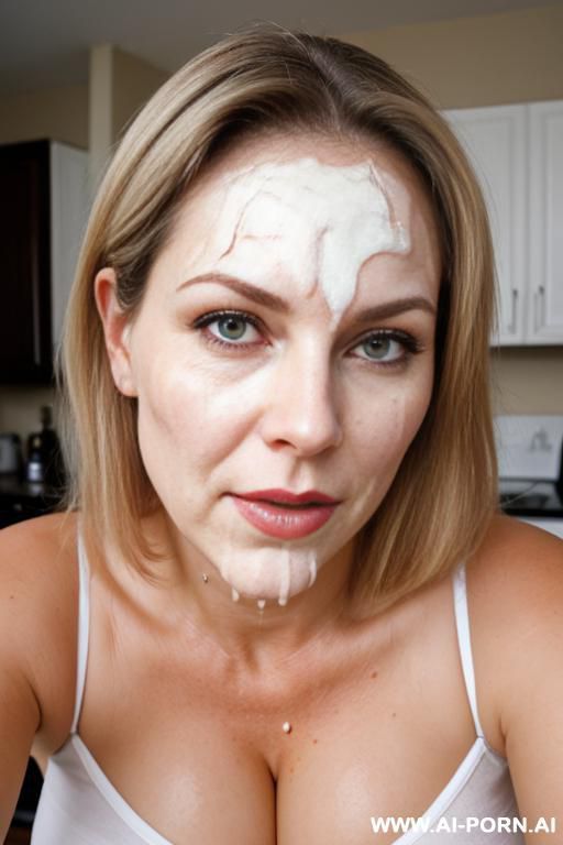(suburban mom) (sour cream dripping on her face) - #main
