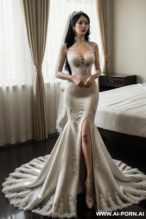 torn pantyhose, chinese dress - #main