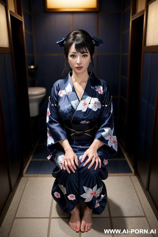 peeing into a toilet - #main