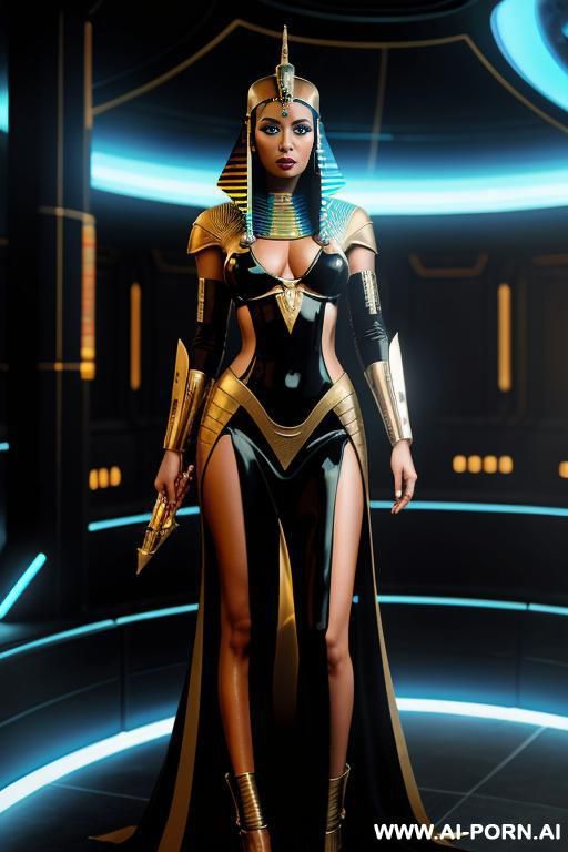 futuristic sci-fi egyptian queen - #main