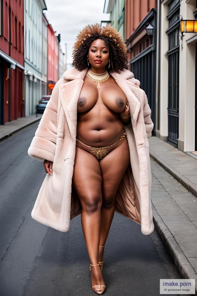 A beautiful african woman, curvy body, curvy hips, completely... - #main