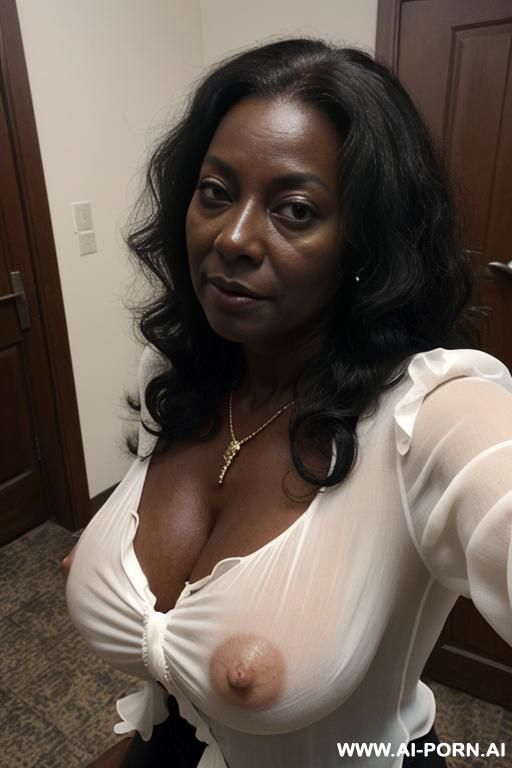 (((keep face))), (((black ethnicity))), ((((extremely dark skin)))), grandmom, mature cougar, gilf, old skin, show hairy pussy, dense black pussy hair, totally naked, grandmom, show naked pussy, show - #main