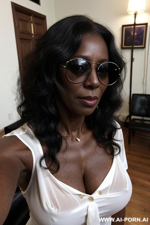 (((keep face))), (((black ethnicity))), ((((extremely dark skin)))), grandmom, mature cougar, gilf, old skin, show hairy pussy, dense black pussy hair, totally naked, grandmom, show naked pussy, show - #main