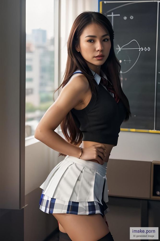 Orgasm, Skinny, Sportive, Asian, Skirt, Schoolgirl, Stockings,... - #main