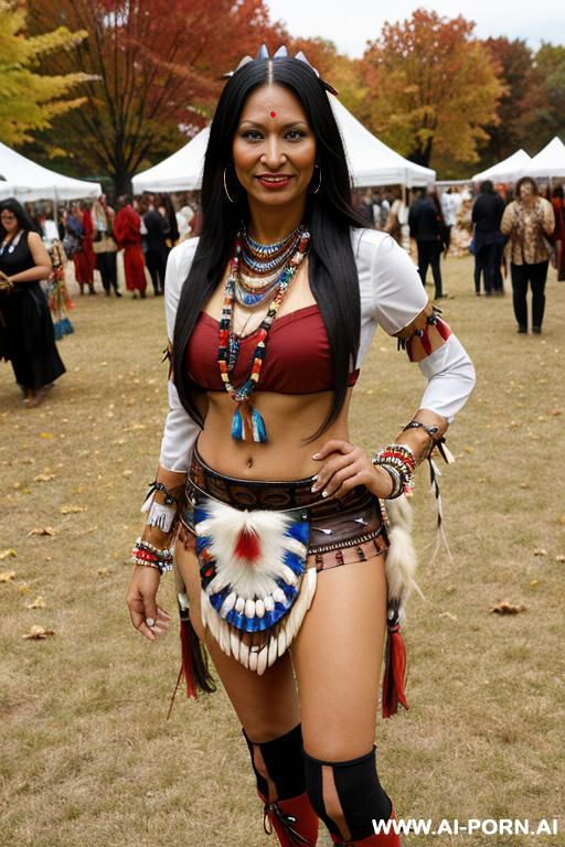 (suburban mom) (native american costume) (fall festival) - #main