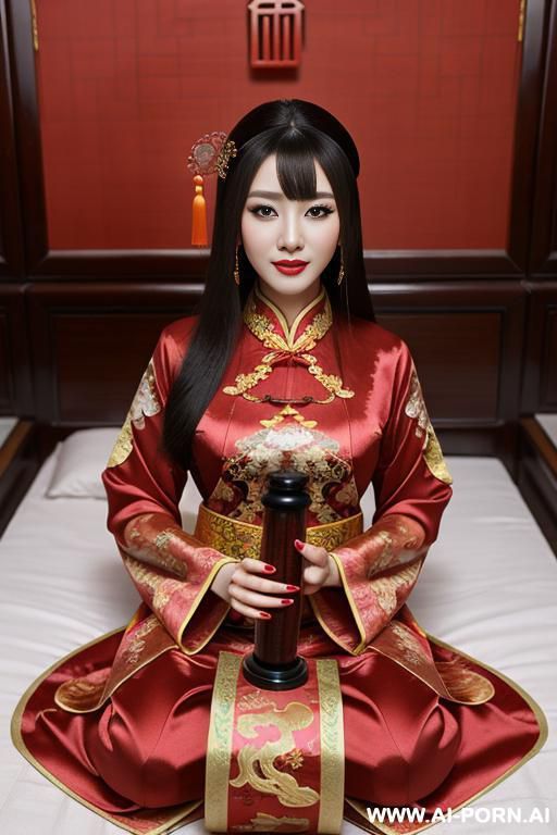 empress of china, use traditional chinese dress, vagina dildo, sleeping. - #main