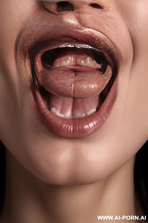 pierced tongue, juicy lips, wide open mouth, art sexy - #main